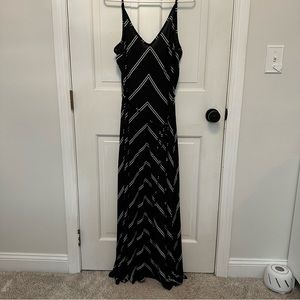 LOFT Striped/Chevron Maxi Dress